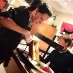 20120218 Winter Dinner - Serving Raclette